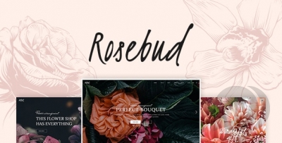 Rosebud v1.5 - WordPress тема цветочного магазина