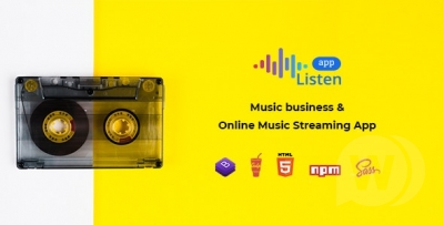Listen v1.1.0 - HTML шаблон для онлайн музыки