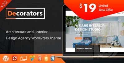 Decorators v2.2 - WordPress тема для студии архитектуры и современного дизайна интерьера