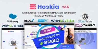 Hoskia v2.4 | многоцелевая тема хостинга WordPress с шаблоном WHMCS