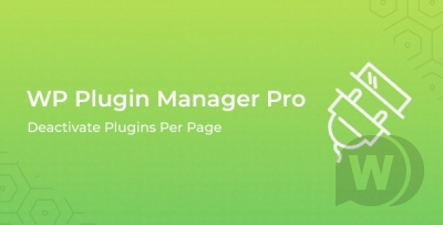 WP Plugin Manager Pro v1.0.8 - отключение плагина на страницах WordPress
