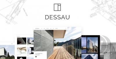 Dessau v1.2 - современная тема для архитекторов и дизайнеров интерьера WP