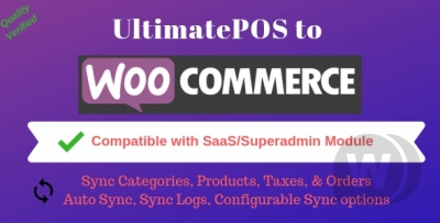 UltimatePOS to WooCommerce Addon (With SaaS compatible) 1.0