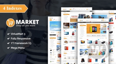SJ Market v3.9.6 - шаблон магазина VirtueMart 3 Joomla