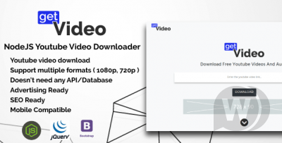 GetVideo v2.0.0 - скрипт скачивания видео с YouTube на NodeJS