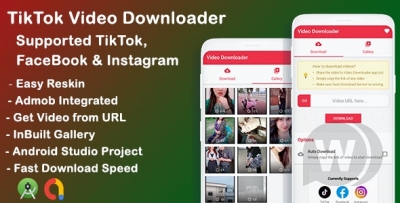 Tiktok, Facebook, Instagram video downloader v1.0