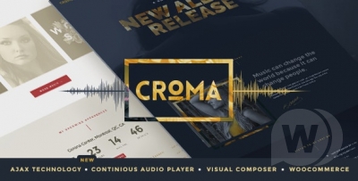 Croma v3.5 - музыкальная тема WordPress