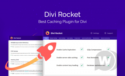 Divi Rocket v1.0.20 NULLED - плагин кеширование для Divi WordPress