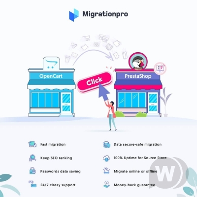 Модуль MigrationPro: OpenCart To PrestaShop Migration Tool v3.4.1