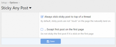 Sticky Any Post 2.3.0 (закрепить первый пост)
