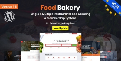 FoodBakery v2.4 NULLED – шаблон каталога продуктов питания WordPress