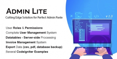 Admin Lite v2.1 - админ панель на Codeigniter