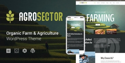 Agrosector v1.4.2 NULLED - сельское хозяйство и органические продукты питания WP