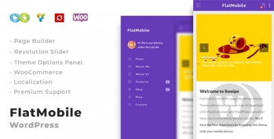 FlatMobile v2.0.4 - мобильная тема WordPress