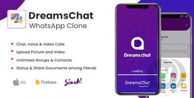 DreamsChat v1.8 - мессенджер Android - WhatsApp клон