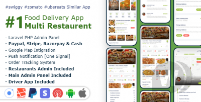 Food, Grocery, Meat Delivery Mobile App with Admin Panel v2.0.0 NULLED
