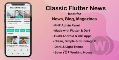 Classic Flutter News App v1.0 - новостное приложение Android