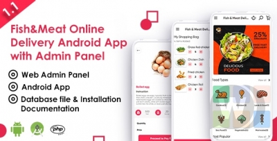 Fish And Meat Online Delivery Android App with Interactive Admin Panel v1.1