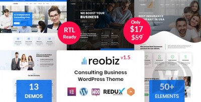 Reobiz v4.8.0 NULLED - бизнес тема WordPress