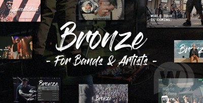 Bronze 1.0.0 - профессиональная музыкальная тема WordPress
