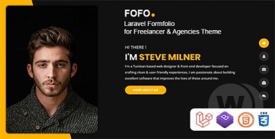 Fofo v1.0.3 - Laravel визитка для фрилансера и агентства