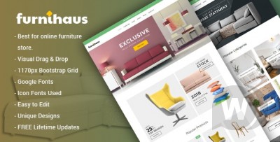 Furnihaus v1.1.1 - шаблон магазина мебели WooCommerce WordPress 