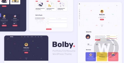 Bolby v1.0.2 - шаблон сайта визитки WordPress
