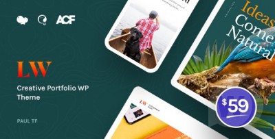 Lewis v1.0.1 - тема WordPress для творческого портфолио