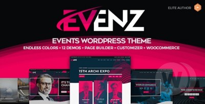 Evenz v1.2.4 - WordPress тема для конференций и мероприятий