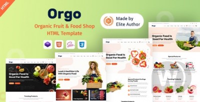 Orgo v1.0.0 - HTML-шаблон магазина органических продуктов питания
