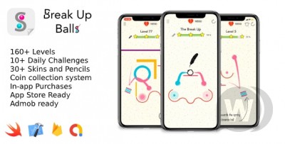 Break Up Balls v1.0 - iOS 2D Game