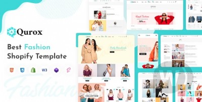 Qurox v1.0 - адаптивная тема магазина одежды Shopify Fashion