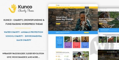 Kunco v1.1.0 - тема WordPress для благотворительности и сбора средств