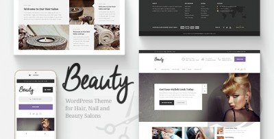 Beauty v1.6.4 NULLED - тема WordPress для парикмахерских и спа