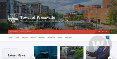 Pressville v2.5.0 - уникальная тема WordPress для муниципалитетов