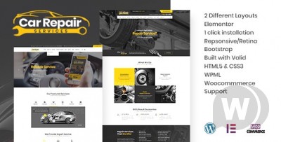 Car Repair Services v4.1 NULLED - услуги по ремонту автомобилей и автомеханики WordPress
