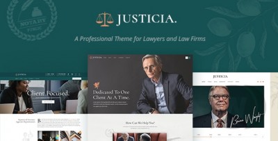 Justicia v1.4 - тема юриста и юридической фирмы WordPress