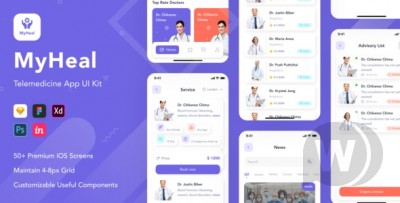 MyHeal - Telemedicine App UI Kit
