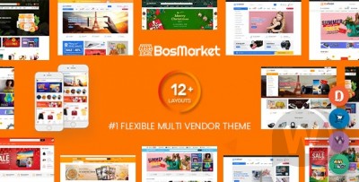 BosMarket v2.0.9 NULLED - гибкая мультивендорная тема WooCommerce WordPress