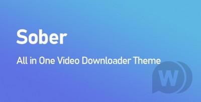 sober theme all in one video downloader