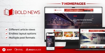 Bold News v1.5.0 - новостной шаблон для WordPress