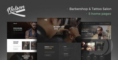 Nelson v1.2.0 NULLED - WordPress тема парикмахерской и тату-салона