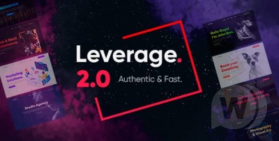 Leverage v2.1.5 - тема WordPress для креативного агентства и портфолио