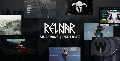 Reinar v1.2.7 NULLED - тема WordPress для творчества и музыки в скандинавском стиле