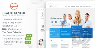 Healthcare v27 NULLED - медицинская тема WordPress
