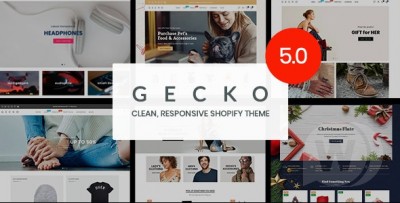 Gecko v5.5.1 - адаптивная тема Shopify