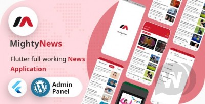 MightyNews v25.0 - Flutter 2.0 News App with Wordpress backend