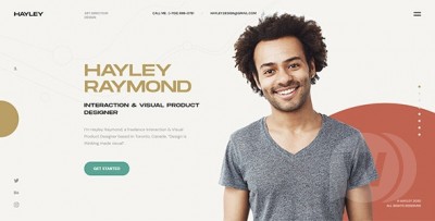 Hayley - Creative Personal CV/Resume HTML Template