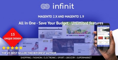 Infinit v1.2.4 - многоцелевая адаптивная тема Magento 2