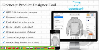 Opencart Custom Product Designer v4.4.1